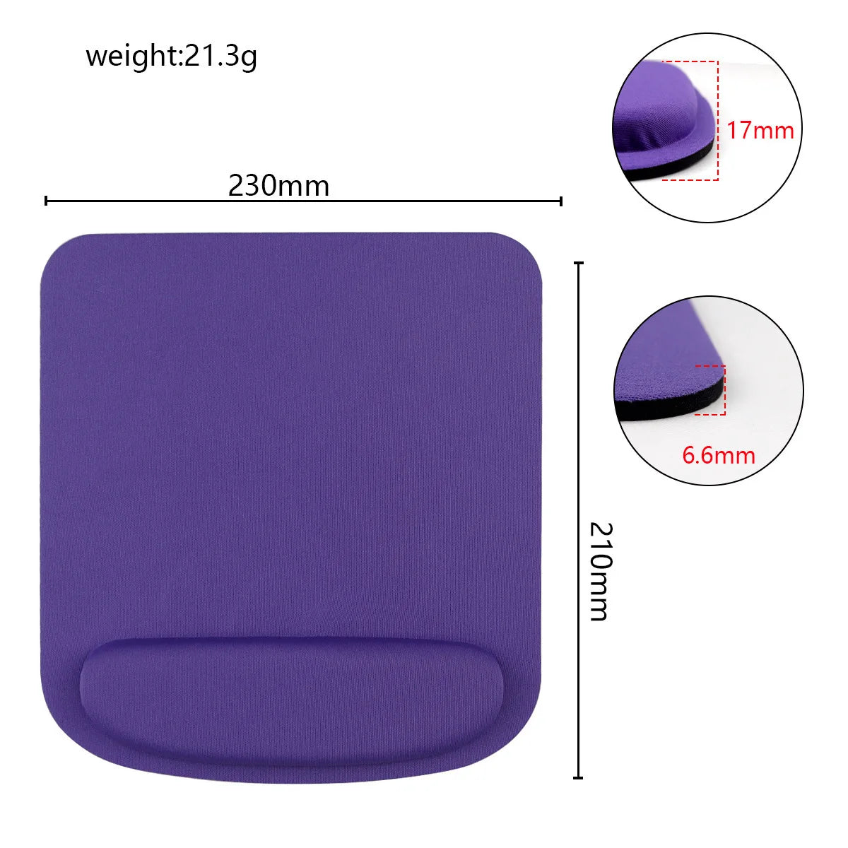 Ashiboogoole Ergonomic Mouse Pad with Wrist Rest