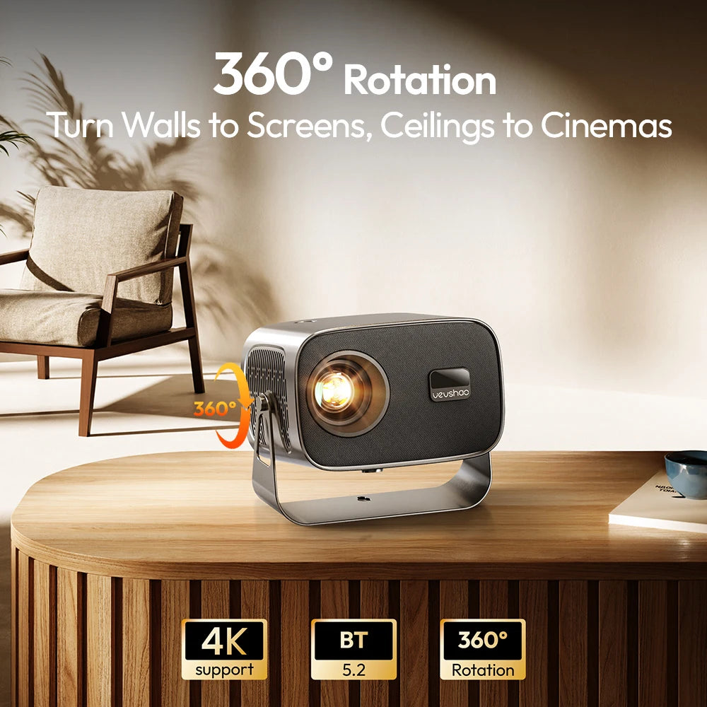 VEVSHAO A12 Mini Smart Projector