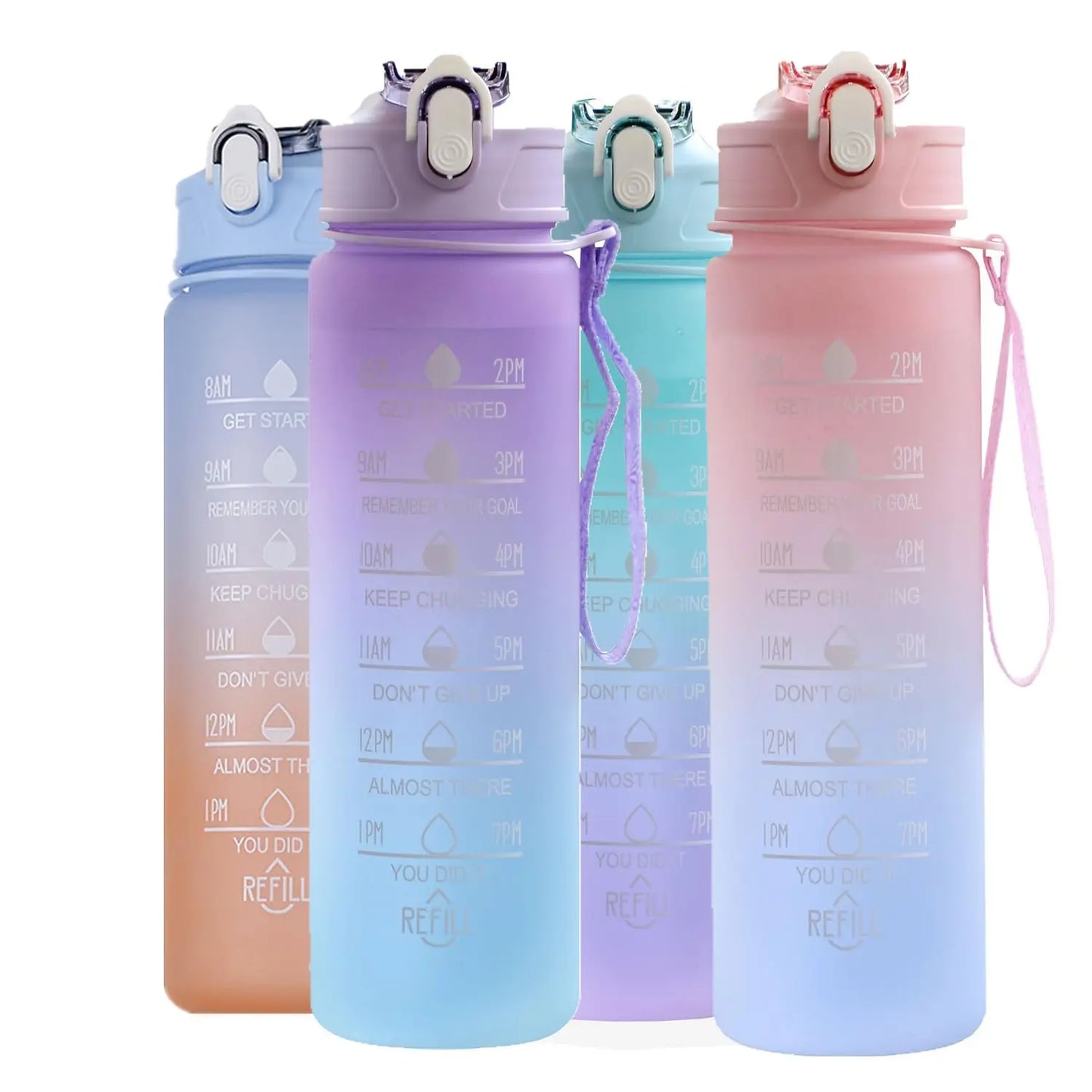 24 OZ BPA Free Water Bottle with Carrying Strap