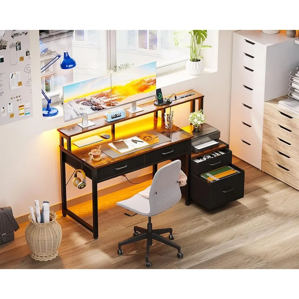 ANGDUO 48-Inch Reversible Computer Desk