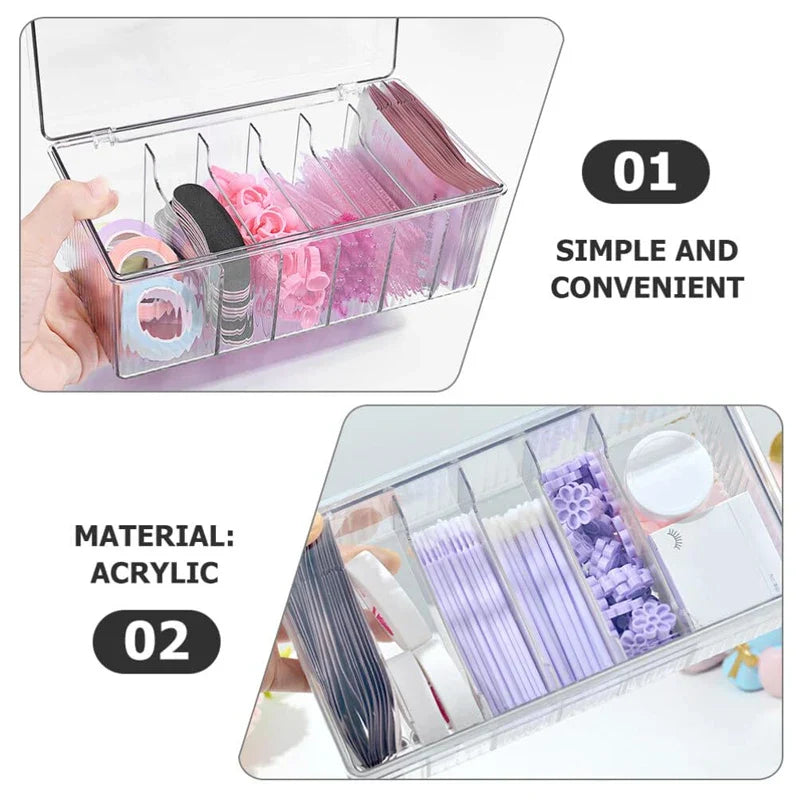 Acrylic Eyelash Storage Box with Lid