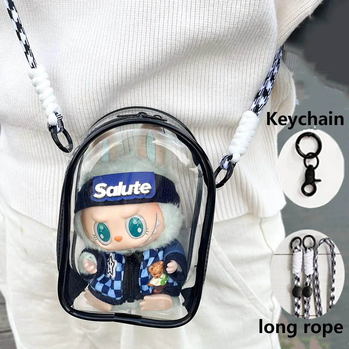 Labubu V2 Display Crossbody Bag