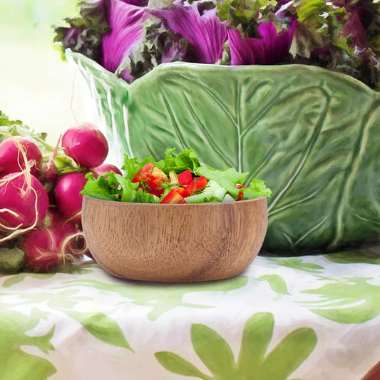 Wooden Lunch and Salad Plates