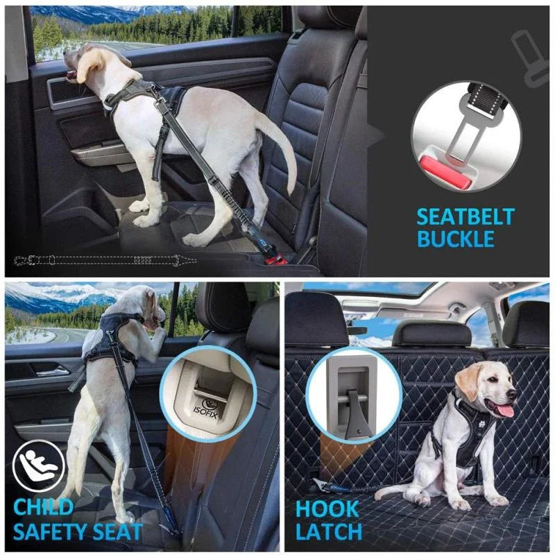 Adjustable Reflective Dog Seat Belt