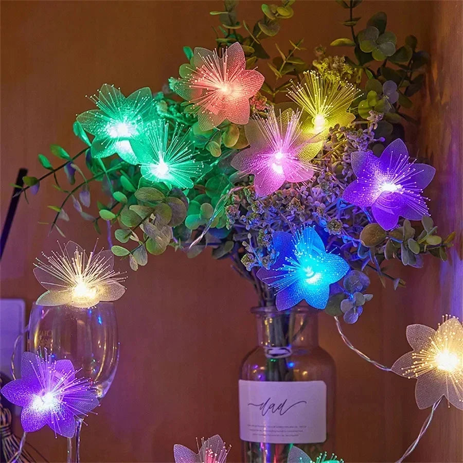 LED Fiber Optic Garland