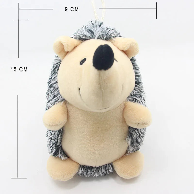 Plush Hedgehog Dog Toy