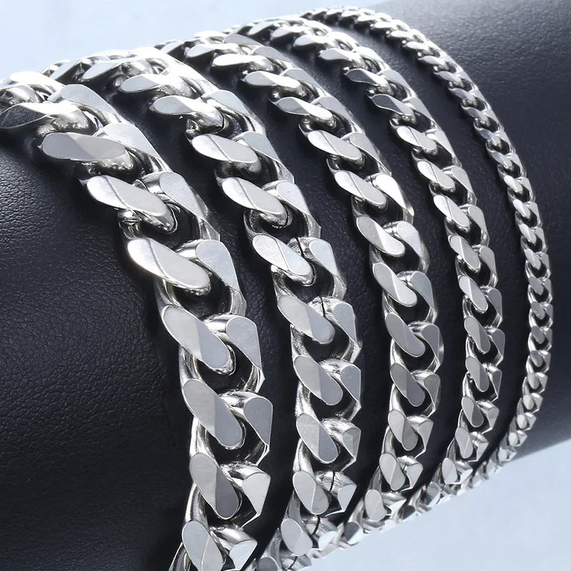 Trendy Stainless Steel Cuban Bracelet