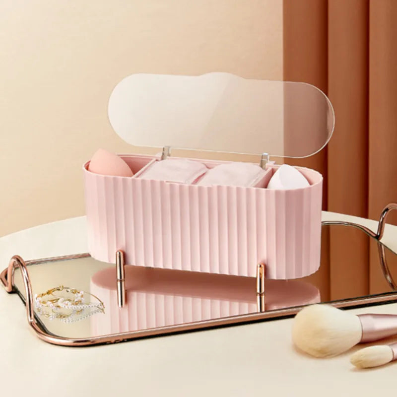 Transparent Cotton Pad Organizer Box