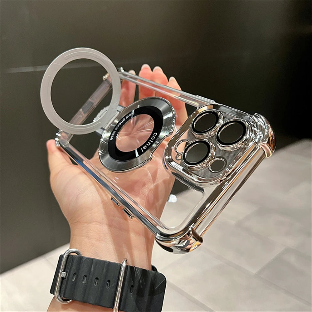 Luxury Magnetic Clear iPhone Case