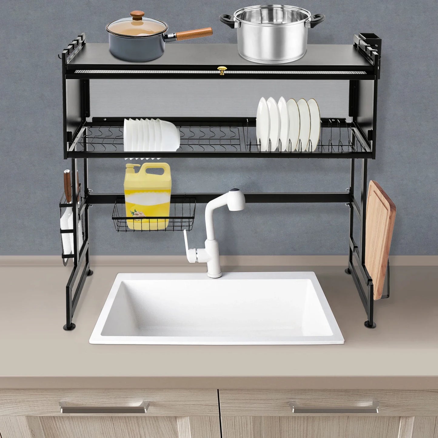 Large 2-Tier Dish Drainer