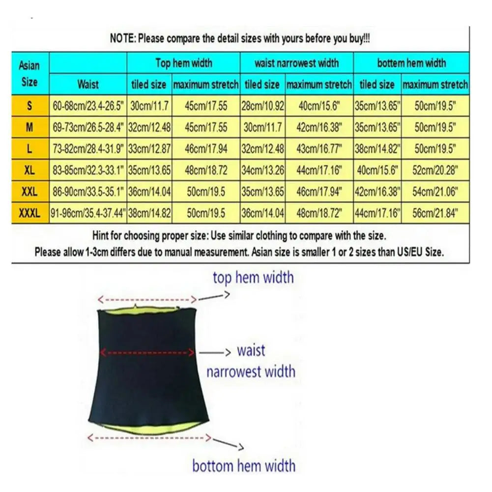 Sauna Waist Trimmer Sweat Belt