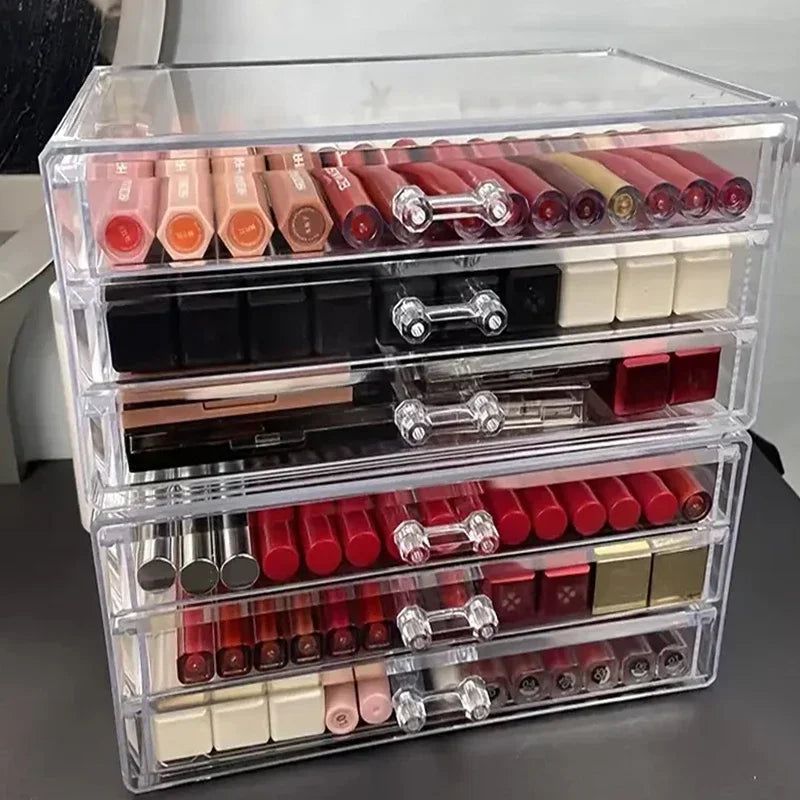 Acrylic Four-Drawer Makeup Organizer