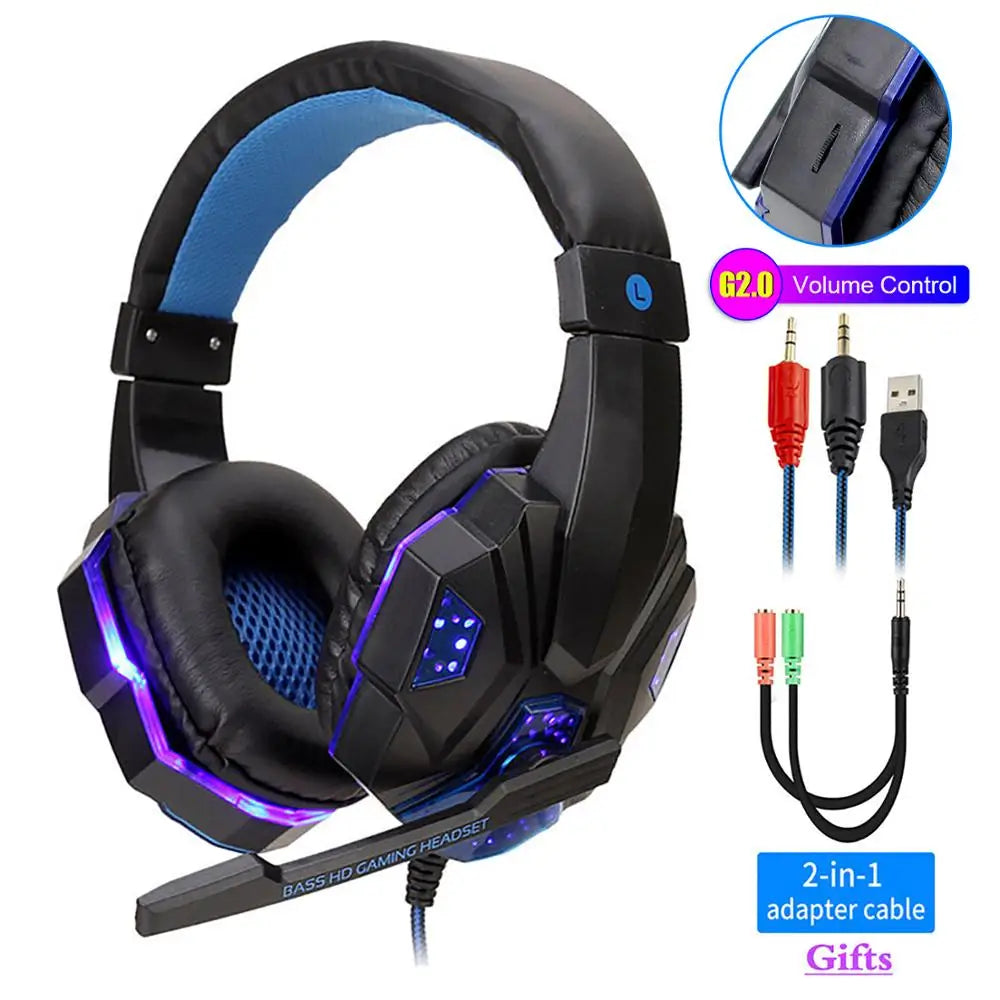LED Wired Gaming Headphones