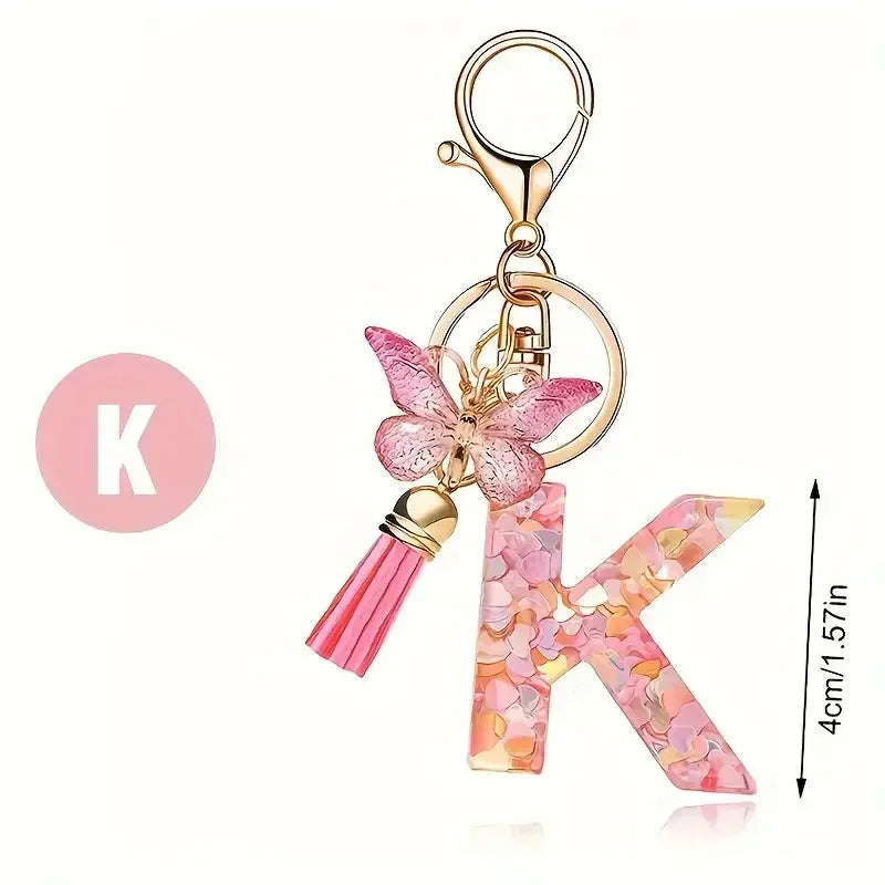 A-Z Letter Metal Keychain