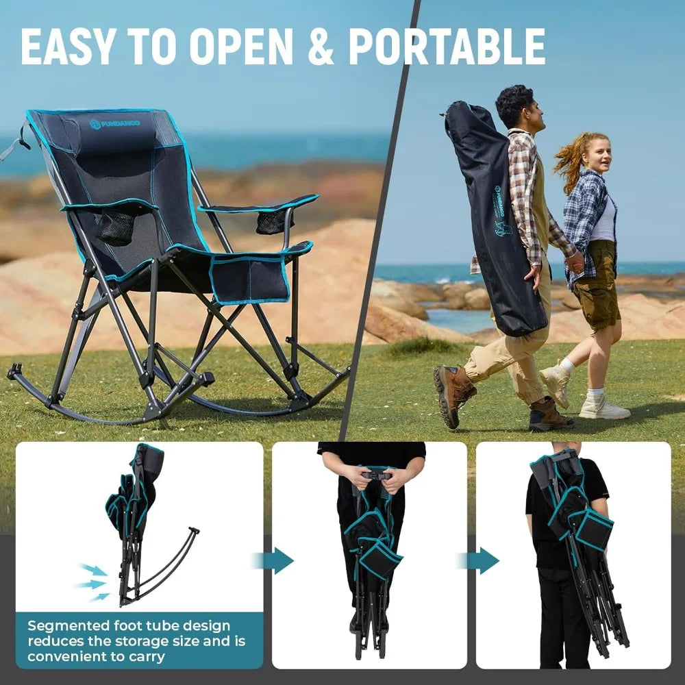 Portable Folding Rocking Camping Chair