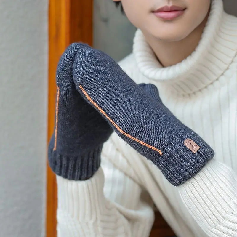Men’s Double-Layer Winter Gloves
