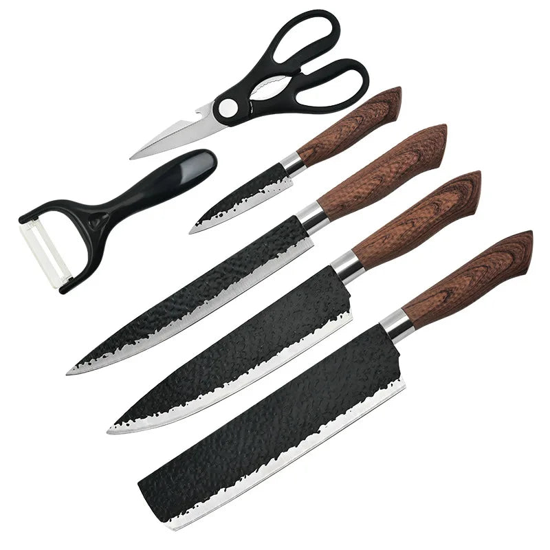 6-Piece Stainless Kitchen Knife Set