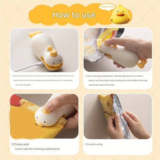 Cute Duck Vacuum Bag Sealer