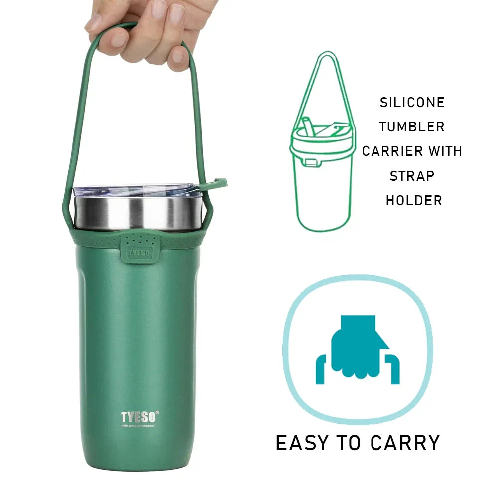 Tyeso Thermos Bottle with Straw Cup