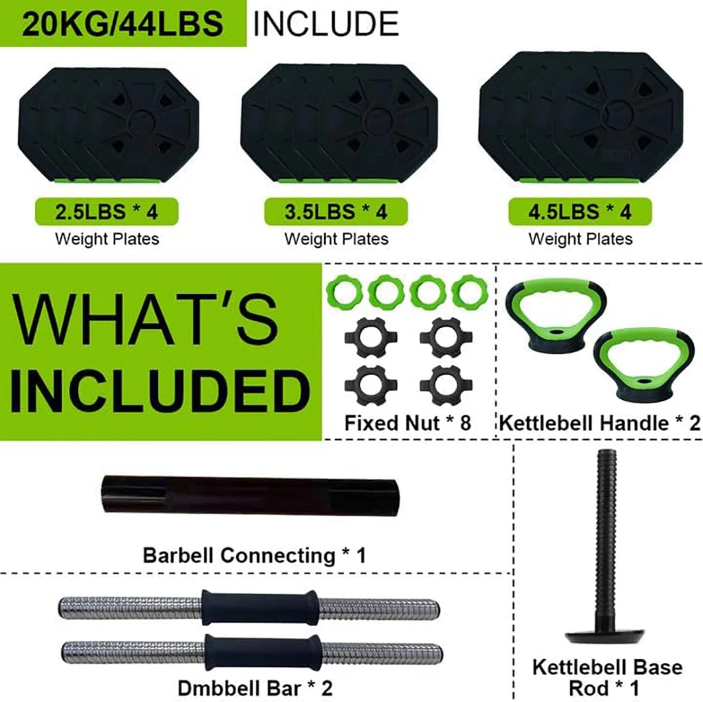 4-in-1 Adjustable Dumbbell Set