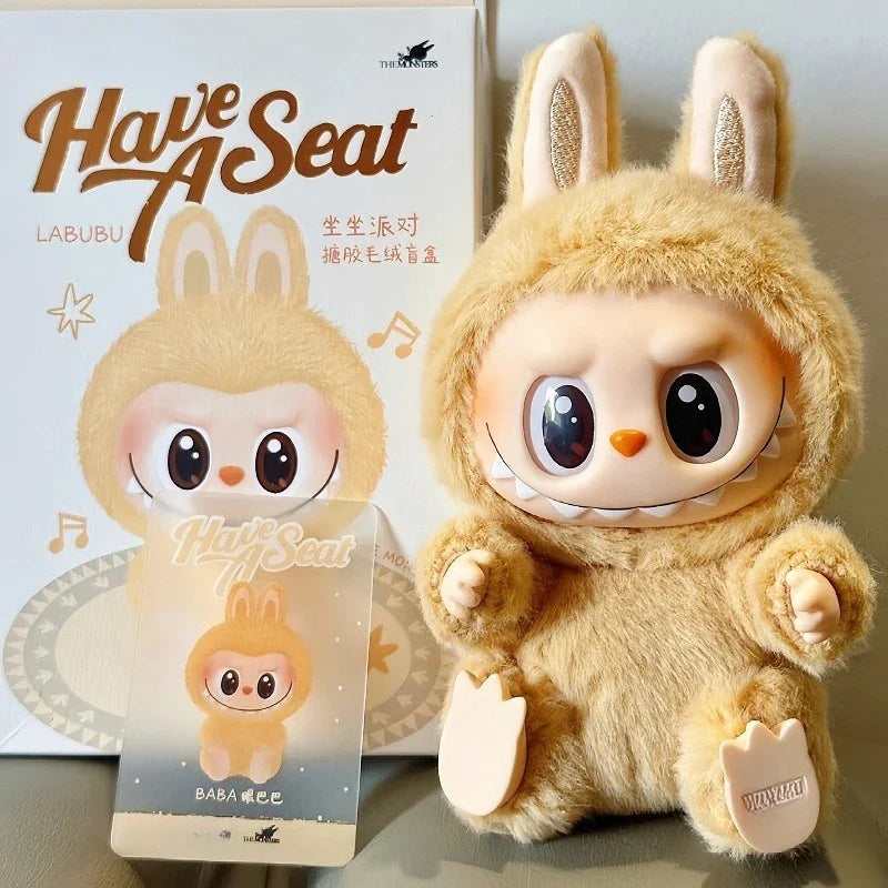 Labubu 2nd Gen Sitting Plush Keychain