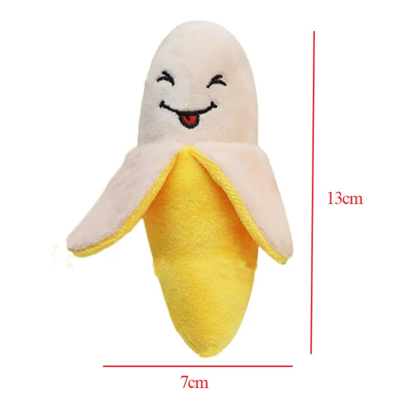 Cute Fruit Squeaky Dog Toy