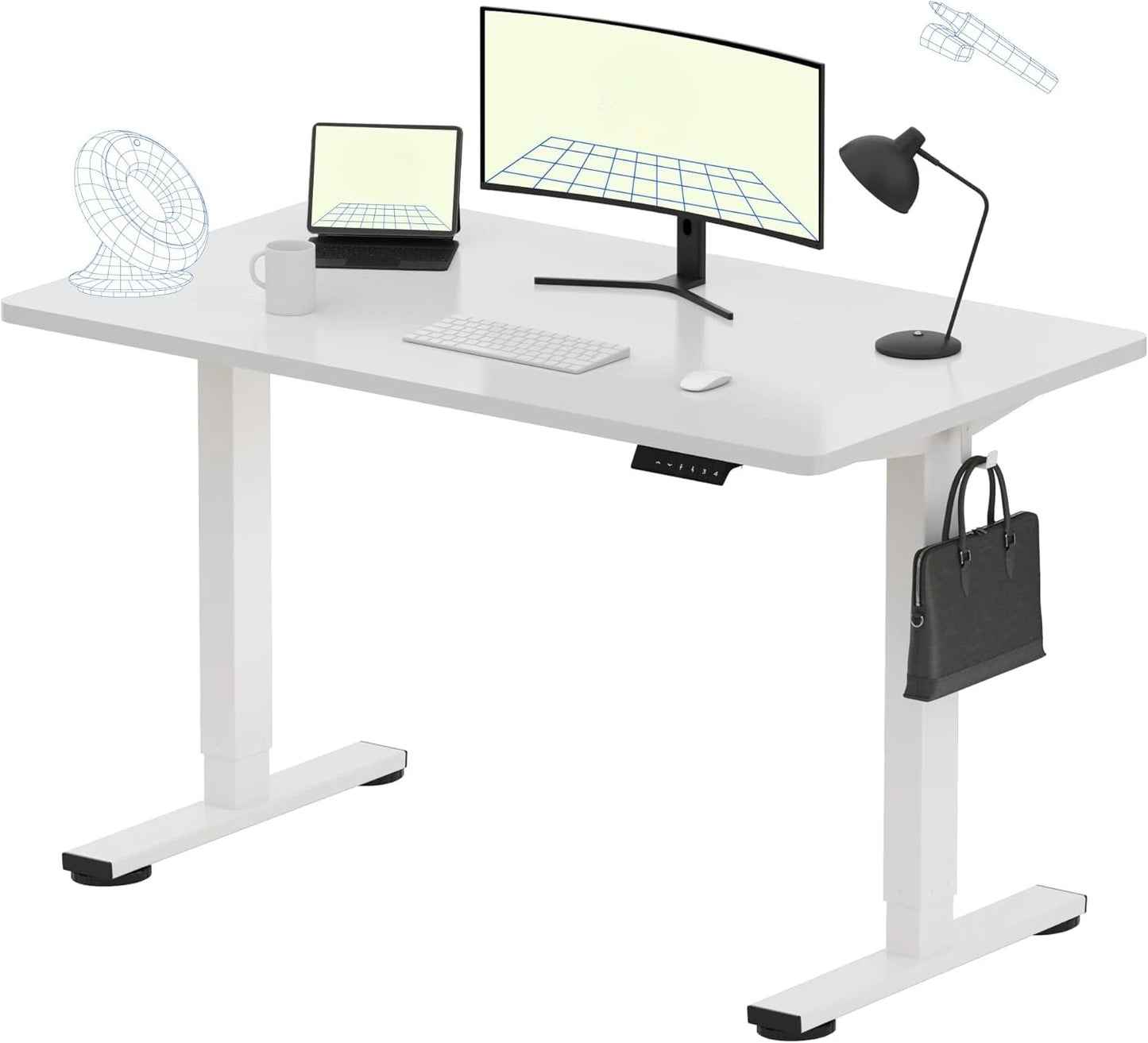 ANGDUO 48x24" Whole-Piece Standing Desk