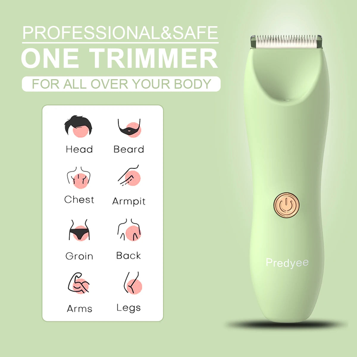 Manscape Waterproof Body Hair Trimmer