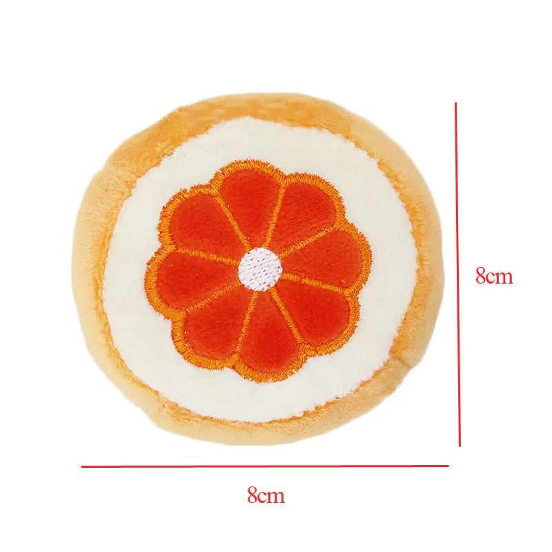 Cute Fruit Squeaky Dog Toy