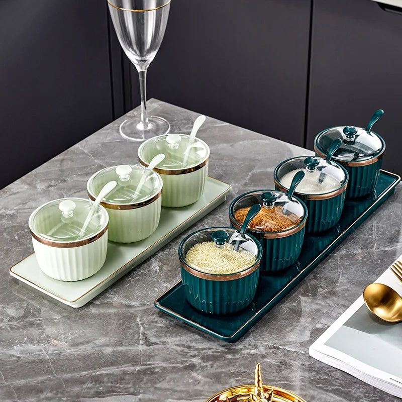 Luxury Kitchen Spice Jar Set