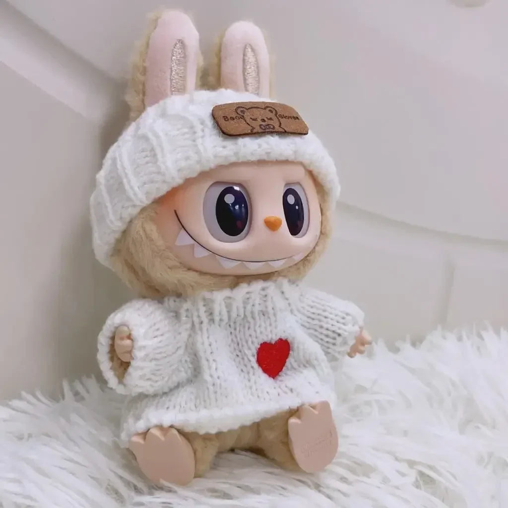 Labubu Solid Color Hoodie Set