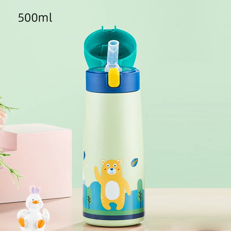 GIANXI Kids Stainless Steel Straw Bottle