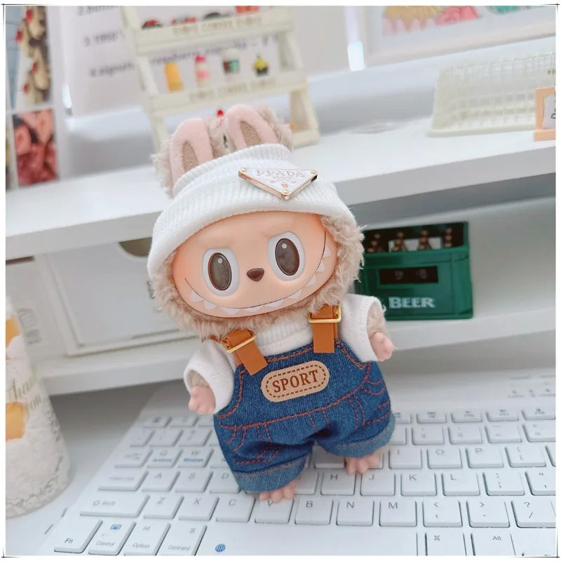 Labubu Denim Hoodie Outfit Set