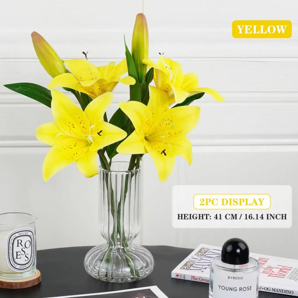 Artificial Silk Lily Bouquet