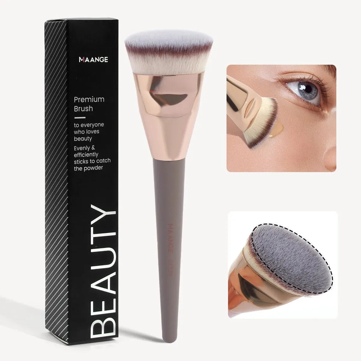 MAANGE Flat Round Foundation Brush