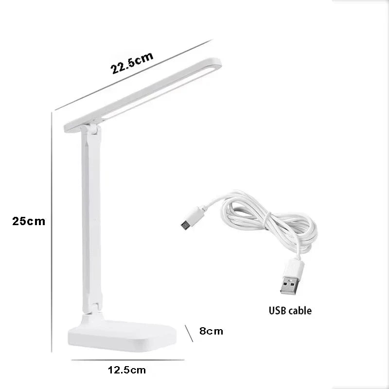 White LED Folding Desk Lamp