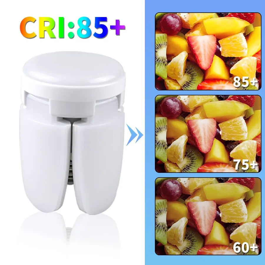 E27 Foldable Fan LED Bulb