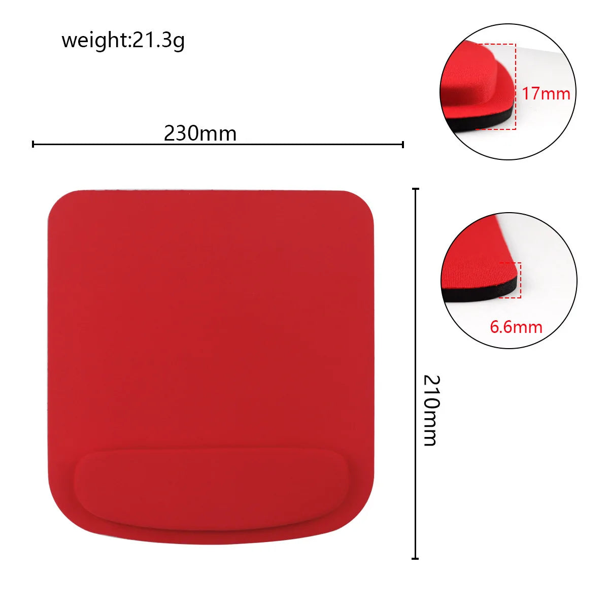 Ashiboogoole Ergonomic Mouse Pad with Wrist Rest