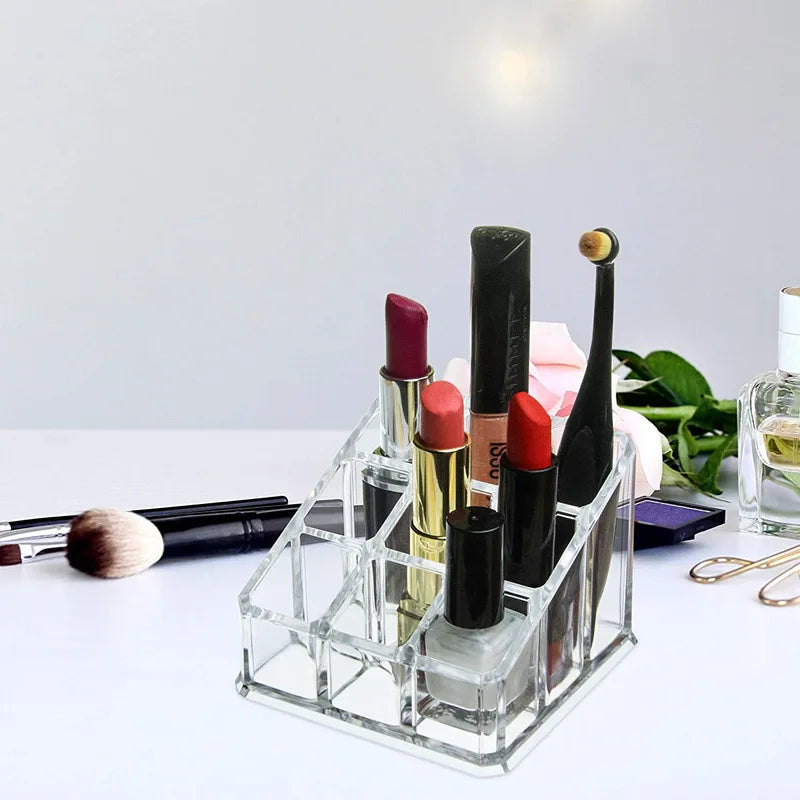 9-Grid Lipstick Storage Rack