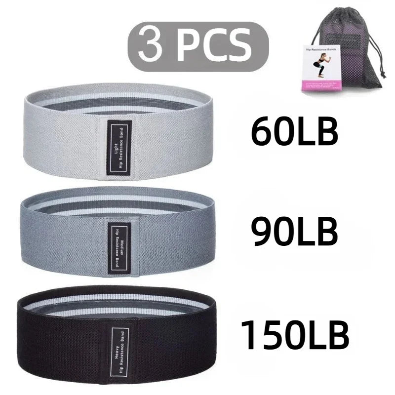 3Pcs Fabric Resistance Booty Bands