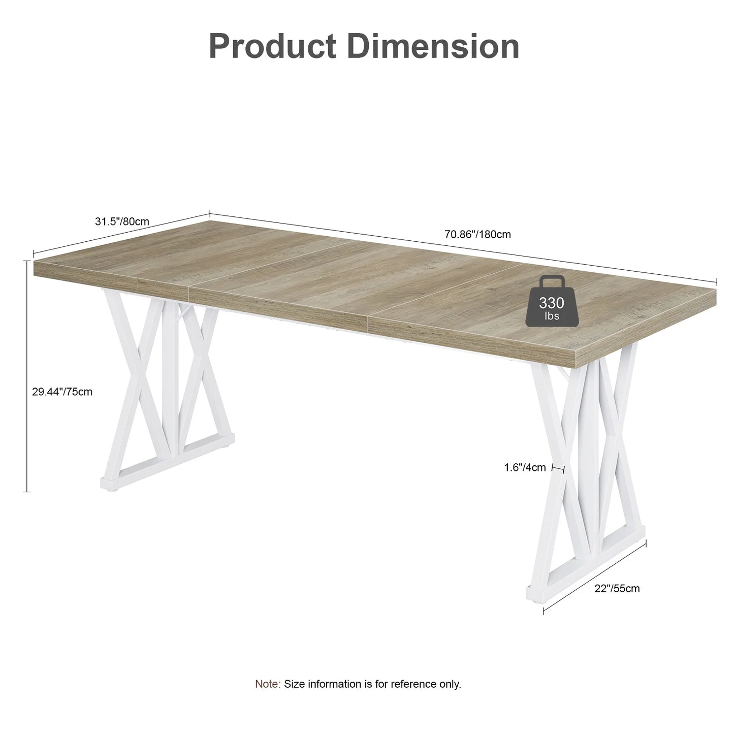ONBRILL 71" Farmhouse Office Desk
