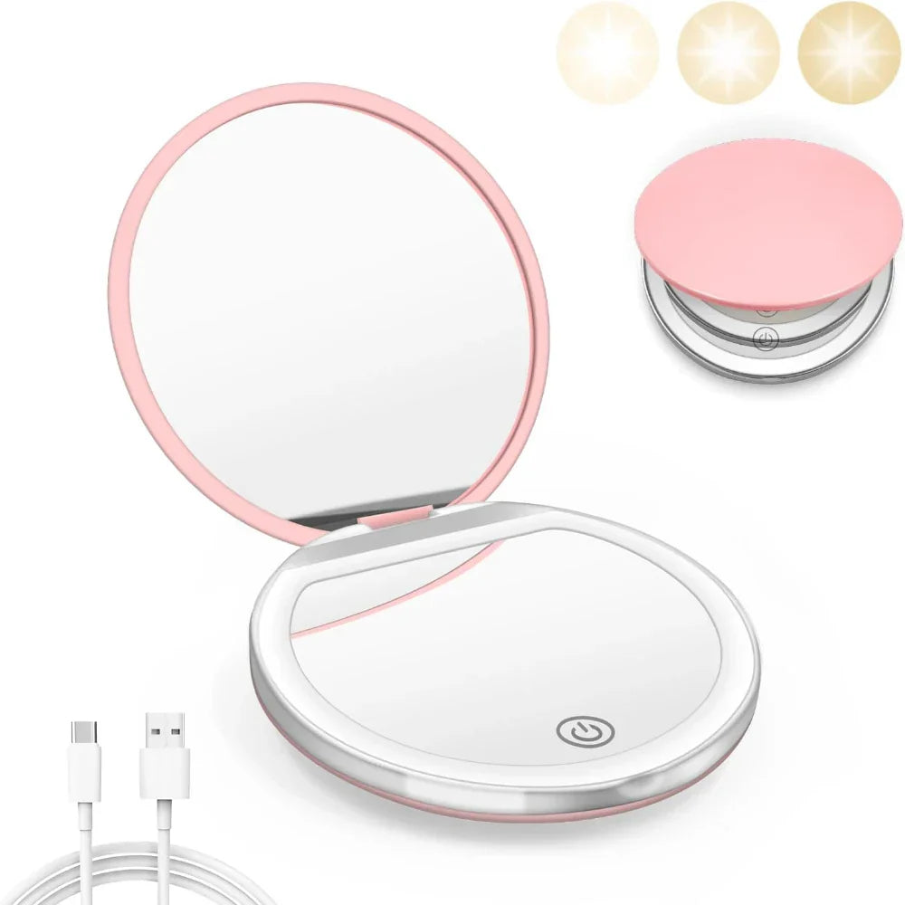 Compact LED Makeup Mirror