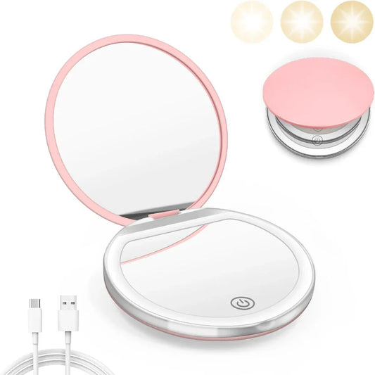 Compact LED Makeup Mirror