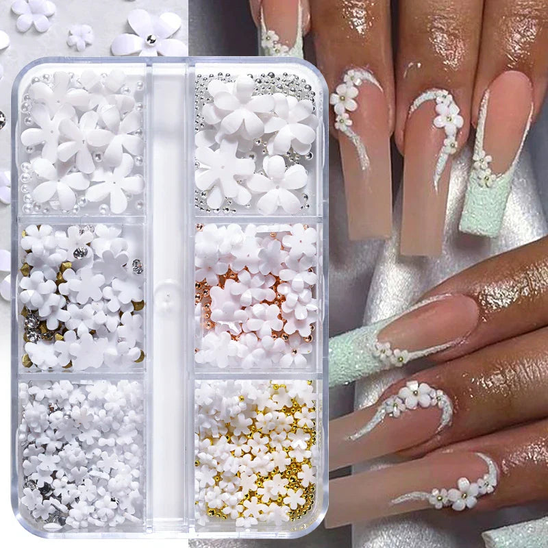 6Grids 3D Nail Art Decorations
