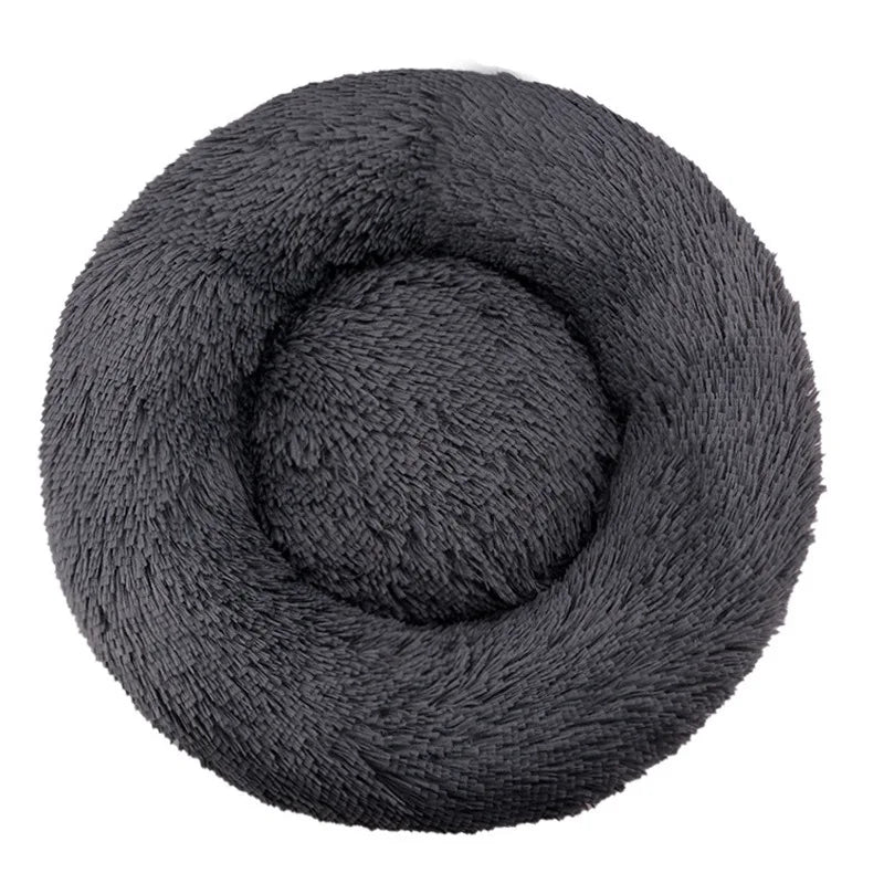 Round Plush Winter Pet Bed