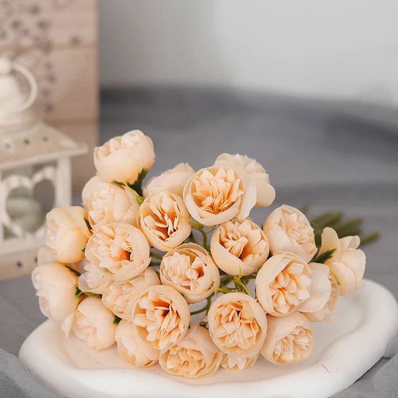 Tenvity Pink Rose Peony Bouquet