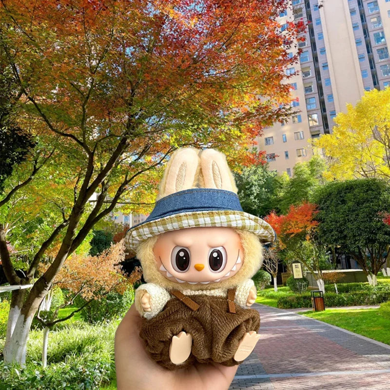 Labubu 17cm Hoodie Jeans Set