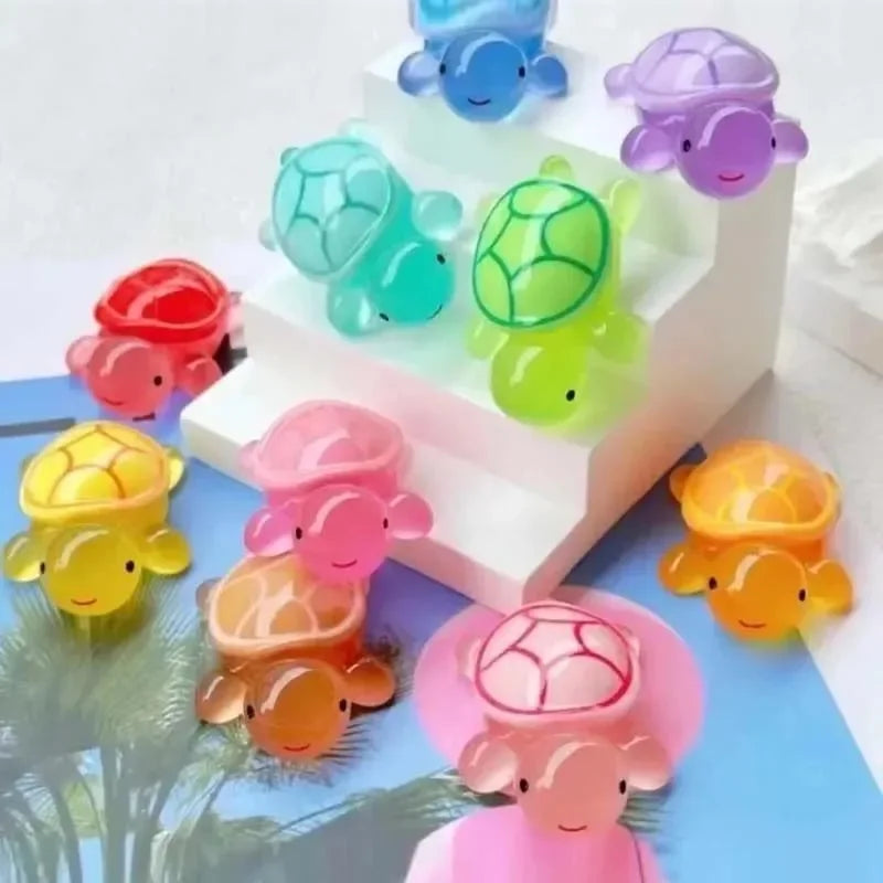 Mini Luminous Turtle Ornaments Set