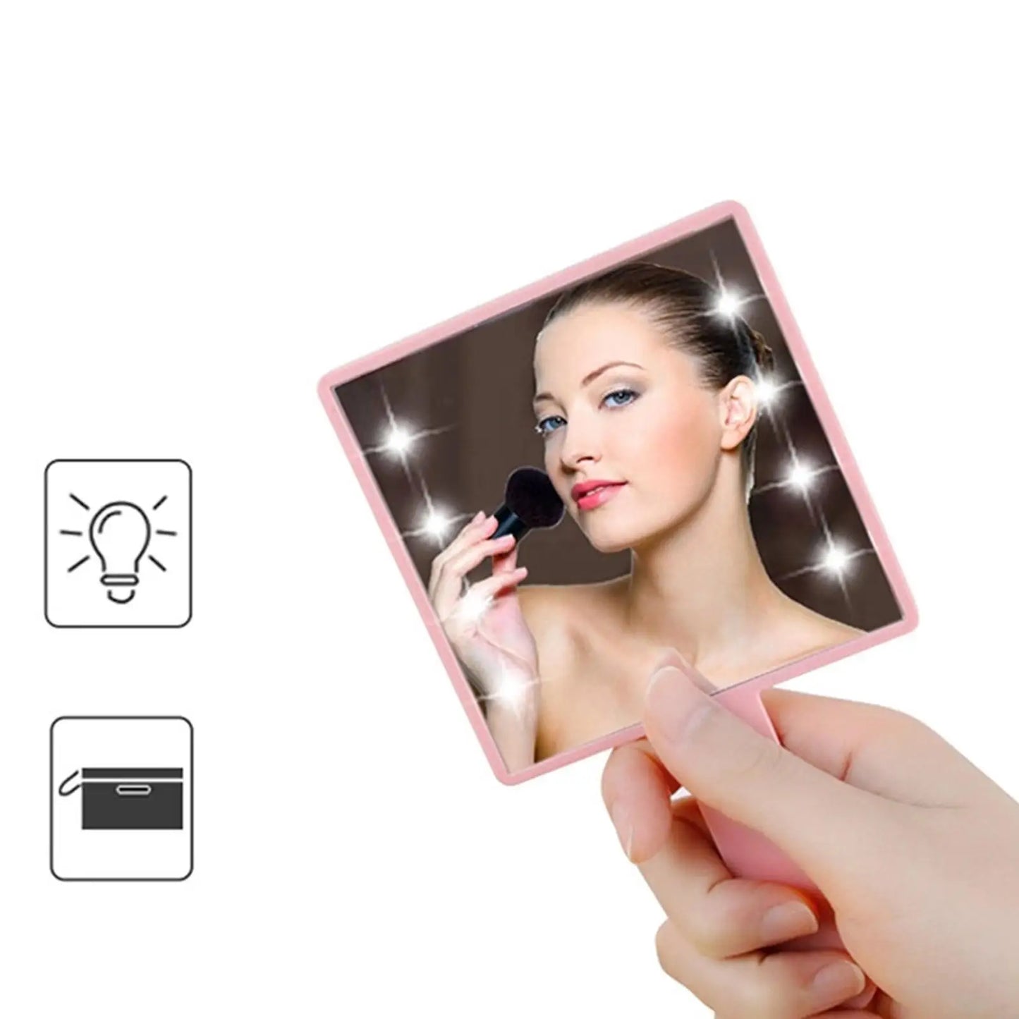 LED Handheld Makeup Mirror