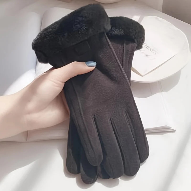 ZOCI Women’s Touchscreen Suede Gloves